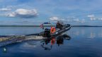 No Mazās Daugavas izcelts 70 metrus garš nelegāls zvejas tīkls