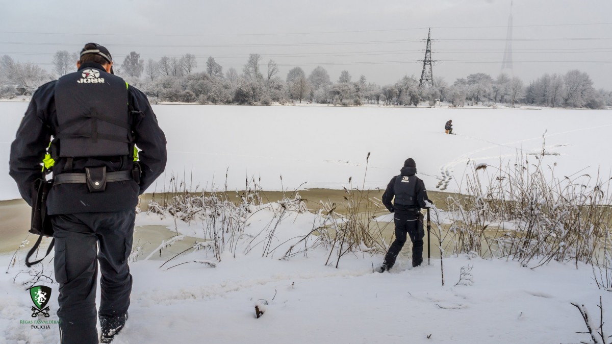 Ledus Riga Policija brīdina par ledus bīstamību Rīgā - Rīgas pašvaldības policija