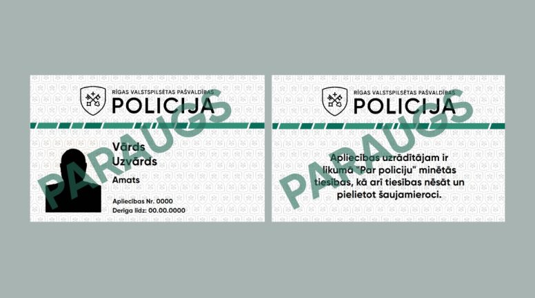 Rīgas pašvaldības policija maina policistu amata apliecības