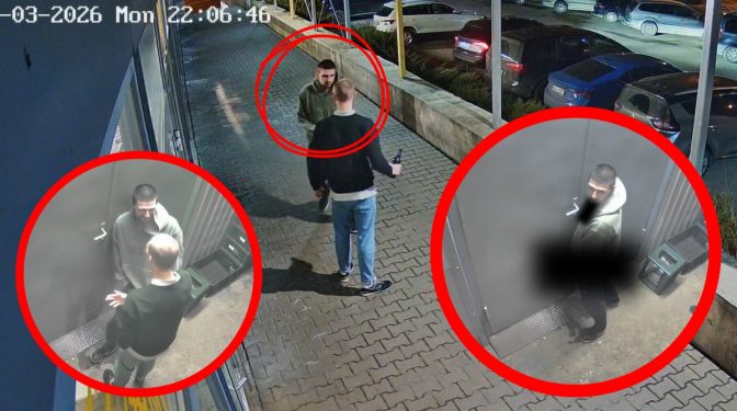 RVPP lūdz atpazīt vīrieti, kurš urinēja uz veikala durvīm